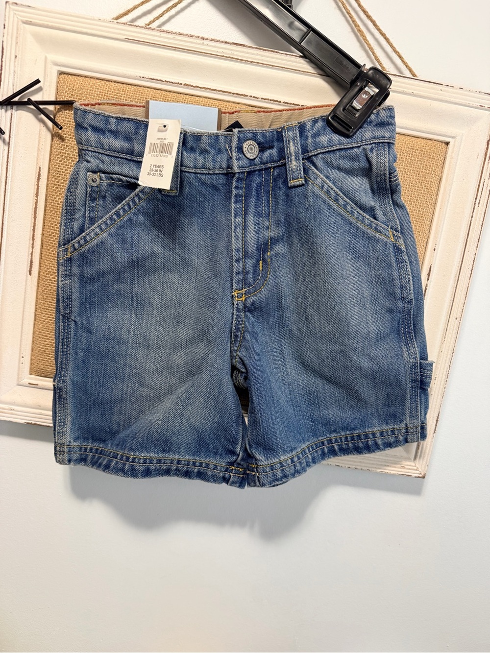 NWT - GAP Light Blue Boys Denim Shorts - 30-33 lbs